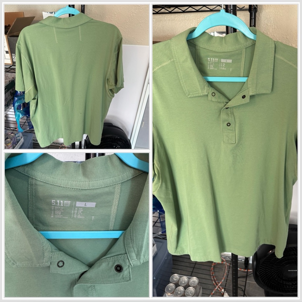 5.11 Tactical Olive Green Men's Polo Shirt